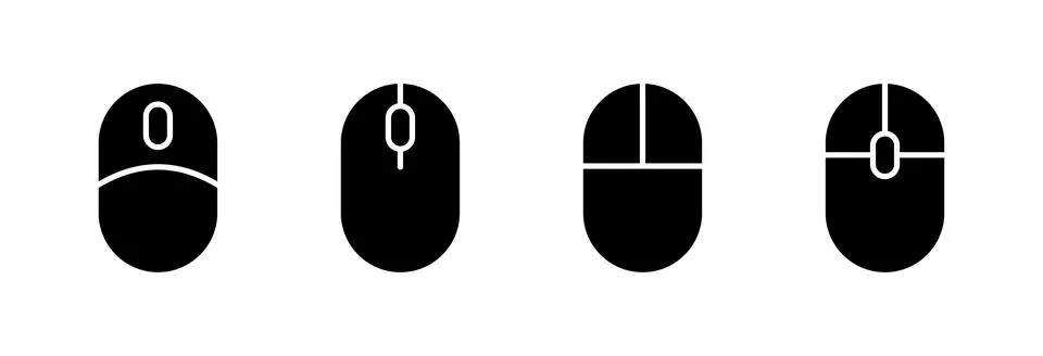 Mouse icon vector illustration. click sign and symbol. pointer icon vector. 스톡 일러스트