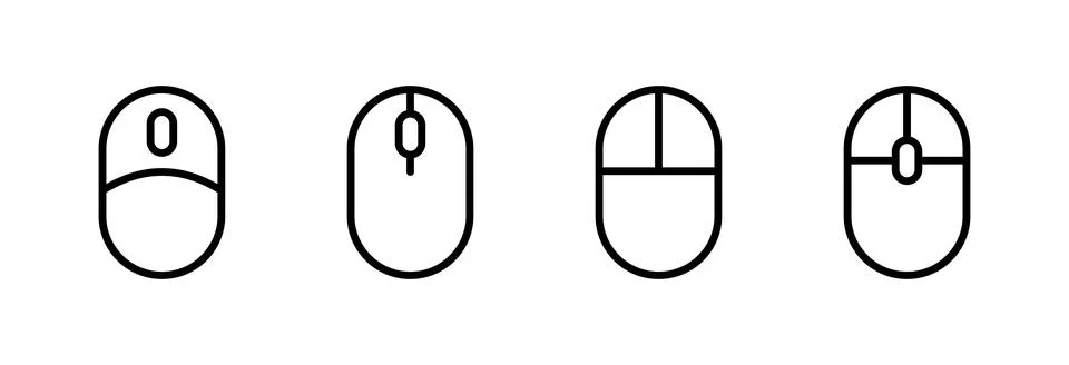 Mouse icon vector illustration. click sign and symbol. pointer icon vector. Stockillustratie
