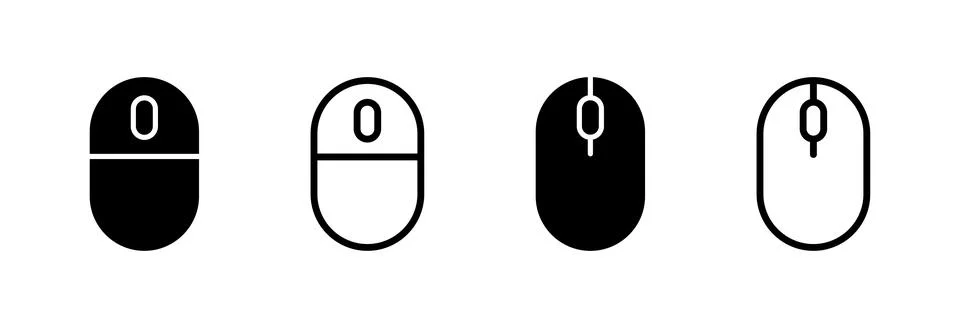 Mouse icon vector illustration. click sign and symbol. pointer icon vector. Stock-Illustration