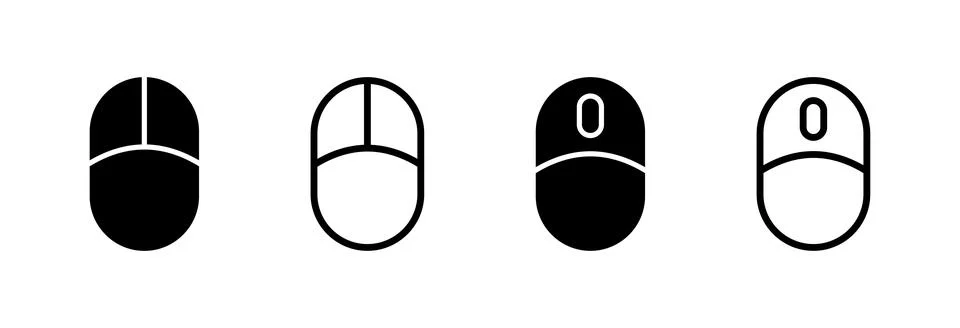 Mouse icon vector illustration. click sign and symbol. pointer icon vector. Stockillustratie
