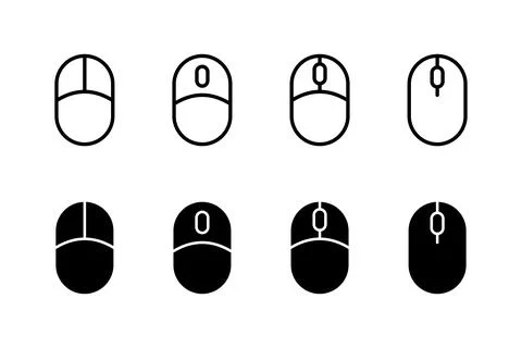 Mouse icon vector illustration. click sign and symbol. pointer icon vector. イラスト素材