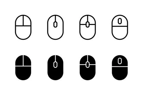 Mouse icon vector illustration. click sign and symbol. pointer icon vector. Stock Illustration