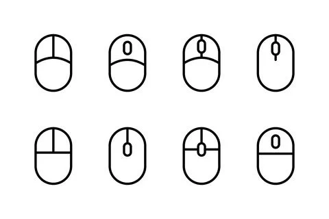 Mouse icon vector illustration. click sign and symbol. pointer icon vector. Stock Illustration