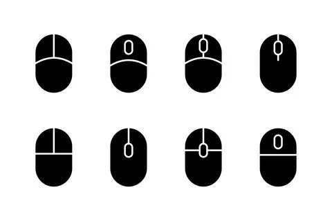Mouse icon vector illustration. click sign and symbol. pointer icon vector. Illustrazione stock