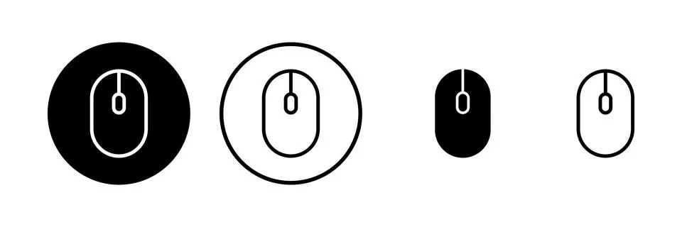 Mouse icon vector illustration. click sign and symbol. pointer icon vector. 스톡 일러스트