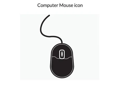 Mouse icon vector illustration template Stock Illustration