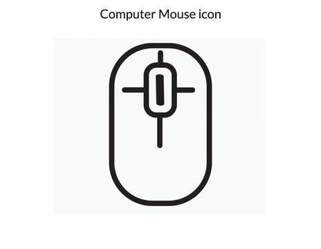 Mouse icon vector illustration template Stock Illustration