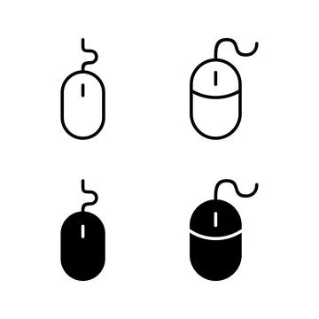 Mouse icons vector. click sign and symbol. pointer icon vector. 스톡 일러스트