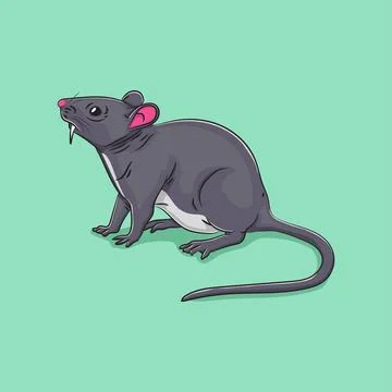 Mouse illustration vector 스톡 일러스트