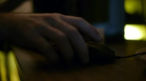 Mouse &amp; Keyboard Moved Stock Footage 10689304