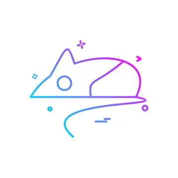 Mouse lab icon vector design イラスト素材