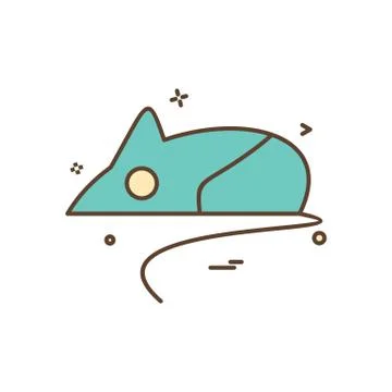 Mouse lab icon vector design 스톡 일러스트