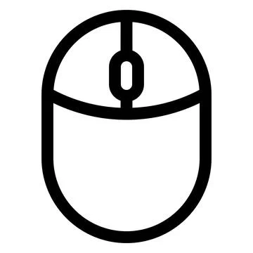 Mouse line icon vector illustration isolated on white background 스톡 일러스트