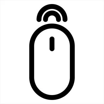 Mouse line icon vector illustration isolated on white background Stock Illustration