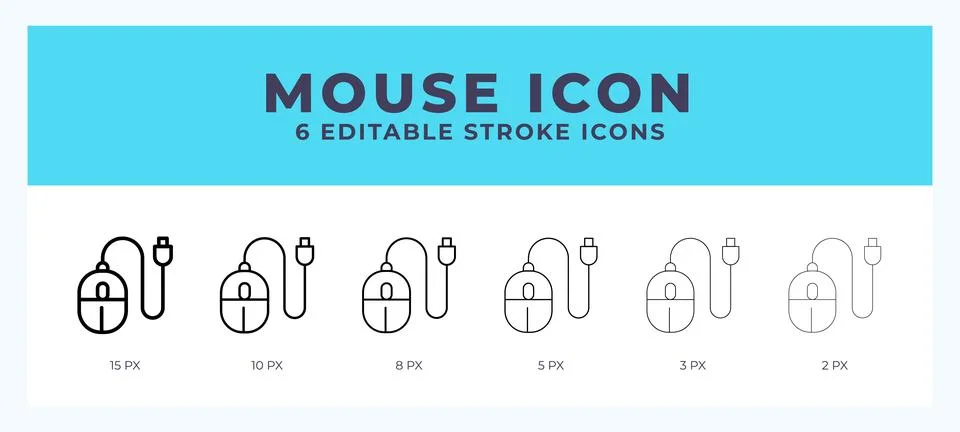 Mouse line icon. For web. And mobile app. Vector illustration. 스톡 일러스트