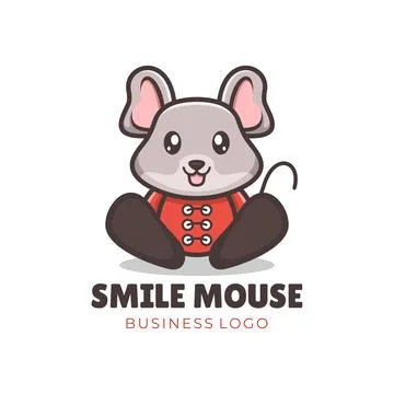 Mouse Logo Modern Vector Design Template 스톡 일러스트