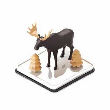 Mouse Logo Simple Flat Design Stock Illustration