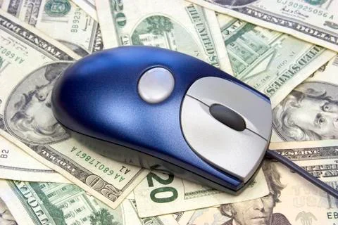 Mouse money Stock Photos
