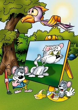 Mouse Painter Mouse Painter - Cartoon Illustration, Bitmap Copyright: xZoo... Stock Photos