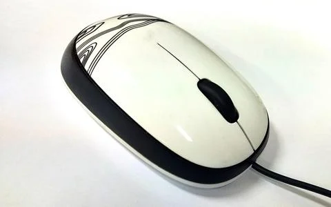 Mouse is part of the computer as input  from the user Stock Photos