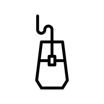 Mouse peripheral icon or logo illustrator Stock Illustration