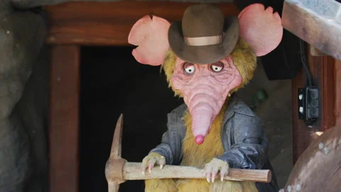 Mouse with a pickaxe, Niagara Falls Stock Footage 218230448