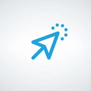 Mouse Pointer Arrow Icon. Click icon. Stock vector illustration isolated on w Illustrazione stock