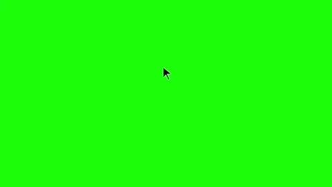 Mouse pointer cursor click press animation on transparent background. Interface 스톡 동영상 342824982
