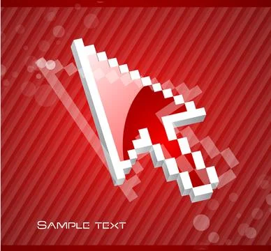 Mouse pointer design 스톡 일러스트