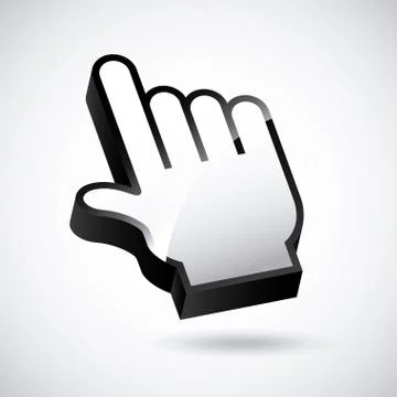 Mouse pointer design, vector illustration eps10 graphic 스톡 일러스트