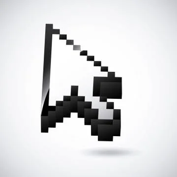 Mouse pointer design, vector illustration eps10 graphic Illustrazione stock