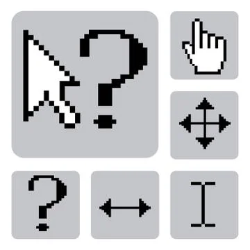 Mouse pointer design, vector illustration eps10 graphic 스톡 일러스트