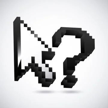 Mouse pointer design, vector illustration eps10 graphic Stock Illustration