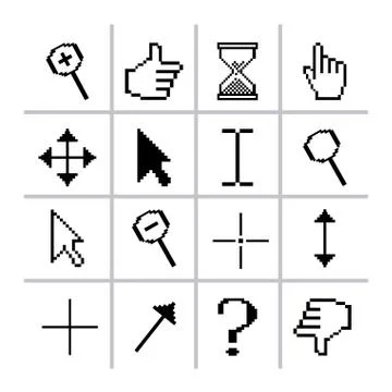 Mouse pointer design, vector illustration eps10 graphic 스톡 일러스트