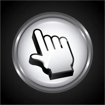Mouse pointer design, vector illustration eps10 graphic Stock Illustration