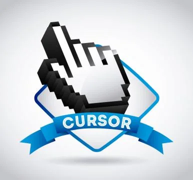 Mouse pointer design, vector illustration eps10 graphic 스톡 일러스트