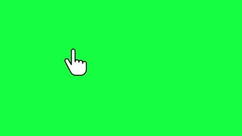 Mouse pointer hand click icon animation. Clicking finger icon of a looping finge 스톡 동영상 342088517