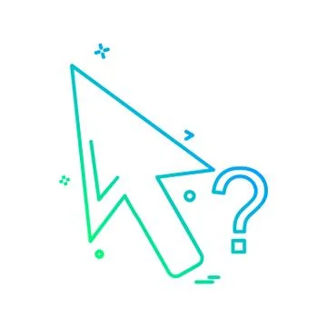 Mouse pointer icon design vector 스톡 일러스트