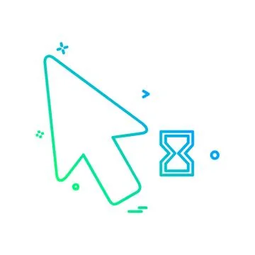 Mouse pointer icon design vector 스톡 일러스트