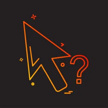 Mouse pointer icon design vector Illustrazione stock
