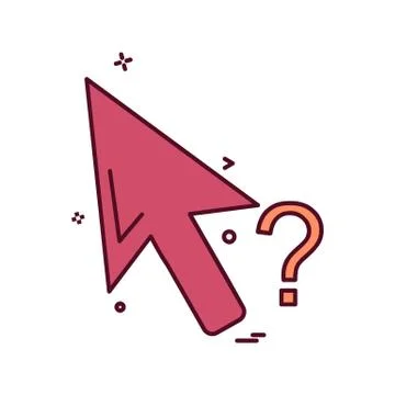 Mouse pointer icon design vector 스톡 일러스트