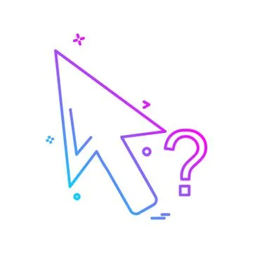Mouse pointer icon design vector 스톡 일러스트