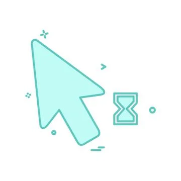 Mouse pointer icon design vector 스톡 일러스트