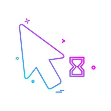 Mouse pointer icon design vector Illustrazione stock