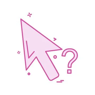 Mouse pointer icon design vector Illustrazione stock