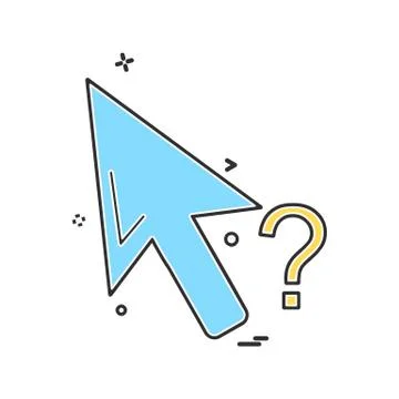 Mouse pointer icon design vector Stockillustratie