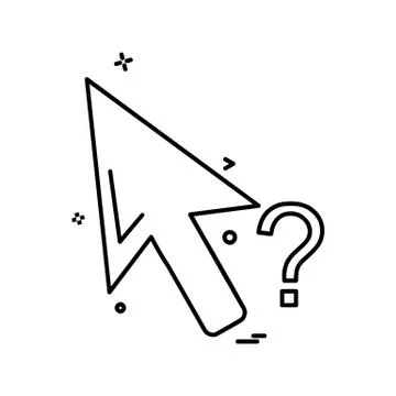 Mouse pointer icon design vector 스톡 일러스트