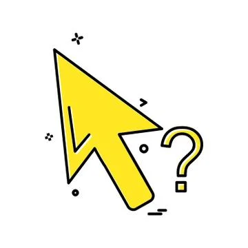 Mouse pointer icon design vector 스톡 일러스트