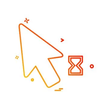 Mouse pointer icon design vector 스톡 일러스트