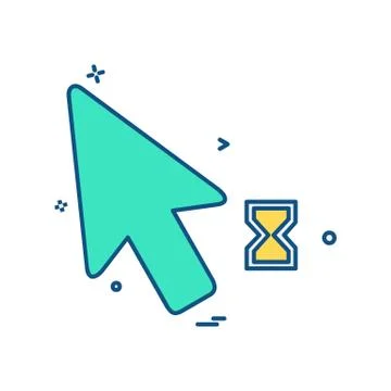 Mouse pointer icon design vector 스톡 일러스트